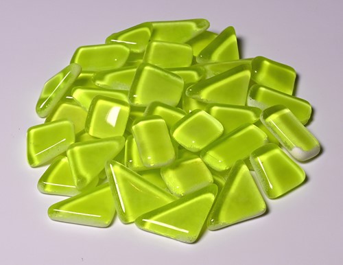 Soft Glas Polygonal Helder Neon Geel 100 gr