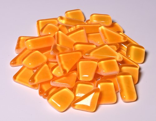 Soft Glas Polygonal Helder Neon Oranje 100 gr