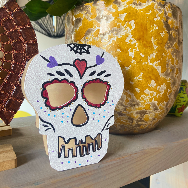 Calavera Halloween LED lichthouder