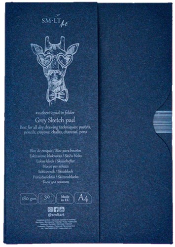 SMLT Papierordner Sketches A4 180gr 30 Blatt Grau