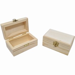 Wooden Box with Spherical Lid 10x6x5.4 cm