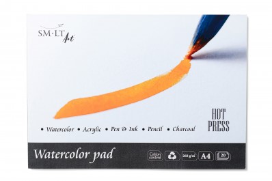 SMLT Aquarelblok Glad A4 260gr 20 vel