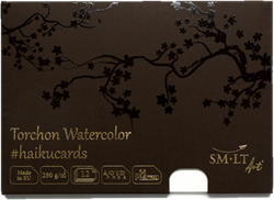 SMLT Haiku-Karten Aquarell A5 250gr 12 Blatt