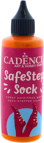 Cadence SafeStep Sock-Stop Anti-Slip Verf Orange