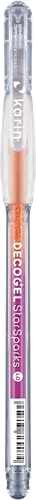 Karin Decogel 1.0 Gelpen Star Sparks Orange