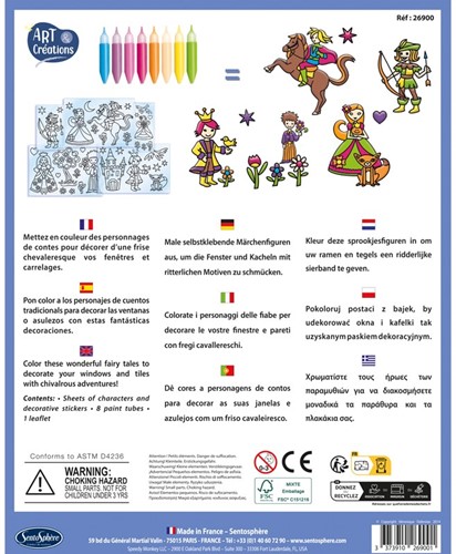 Art & Creations Raamstickers Kleuren Sprookjes-3