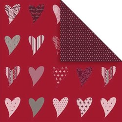 Vivi Gade Doppelseitiges Scrapbooking-Papier Stockholm Hearts, 30,5 x 30,5 cm, 5 Blatt