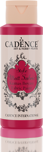 Cadence Style Mat Textielverf 59 ml Crimson rood