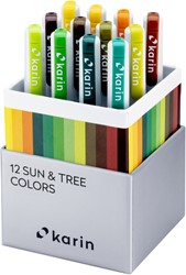 Karin Realbrush PRO Aquarelmarkers Set 12 kleuren Sun and Tree