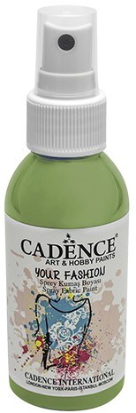 Cadence Fashion Spray Fabric Paint 100 ml Dark Kiwi