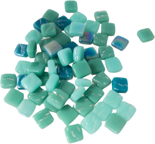 Colourful Squares Donker Turquoise 100 gr