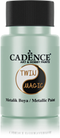 Cadence Twin Magic Acrylfarbe Metallic, 50 ml, Blaugrn/Rot
