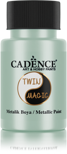 Cadence Twin Magic Acrylfarbe Metallic, 50 ml, Blaugrn/Rot