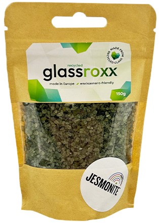 Jesmonite GlassRoxx Small  150gr Zilvergrijs