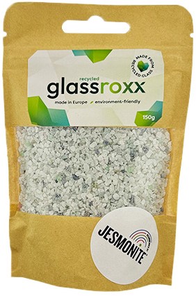 Jesmonite GlassRoxx Zakje Glas 150gr Mat Wit