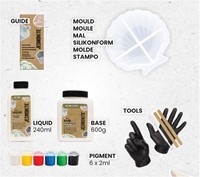 Jesmonite AC100 Kit Mini Shell Dish-3