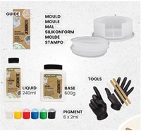Jesmonite AC100 Kit Mini Onderzetters met Houder-2