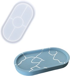 Silikonform 18 x 9,5 cm ovale Schüssel