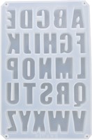 Silikonform 34x22,3x2,5 cm Großbuchstaben 52 mm-2
