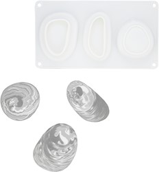 Silikonform 26,3x14,5x3 cm Kieselsteine