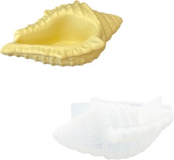Silikonform 17x11x3,5 cm Muschel