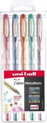 Uni Signo Gelpen Metallic 5 Set 0,8 mm