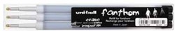 Uni-Ball Fantom Vulling 3 Stuks Zwart