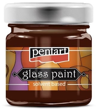 Pentart Glasverf Solvent Basis 30 ml Rood