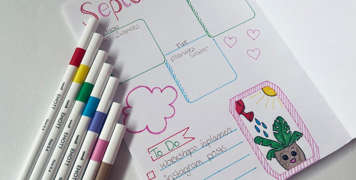 Bulletjournal pagina