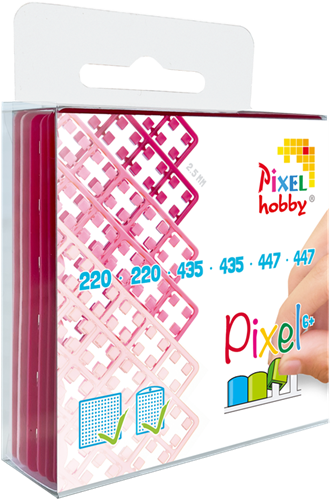 Pixelhobby Classic Pixelmatje Set 6 stuks Roze