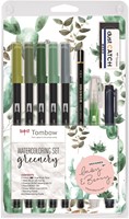 Tombow Watercoloring Set Greenery