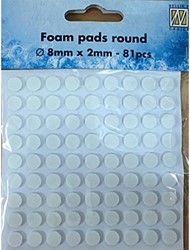 Nellie Snellen Foam Pads Round 8 mm
