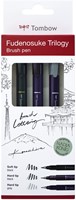 Tombow Fudenosuke Set Trilogy 3 stuks