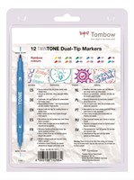 Tombow Dual-tip Markers TwinTone Set 12 stuks Rainbow-2