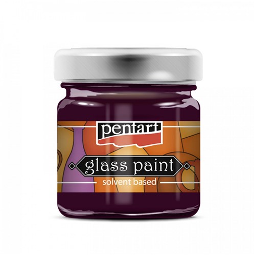 Pentart Glasverf Solvent Basis 30 ml Magenta