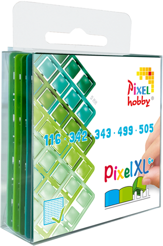Pixelhobby XL Pixelmatje Set 5 stuks Groen