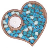 Mosaic Candle Holder Heart MA1011-3